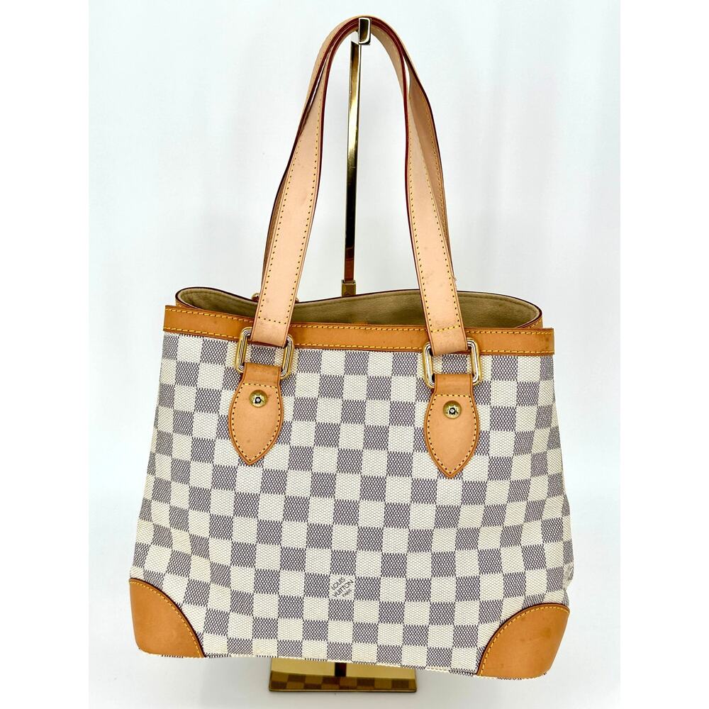 Louis Vuitton Hampstead PM Damier Azur Canvas Tote Bag w/ Dust Bag - Picture 4 of 14